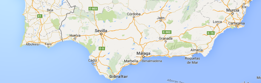 Här nedan ser du en karta över Spanien, Kanarieöarna och Balearerna