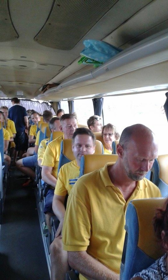 Svenska supportrar Bussen till Santa Cruz