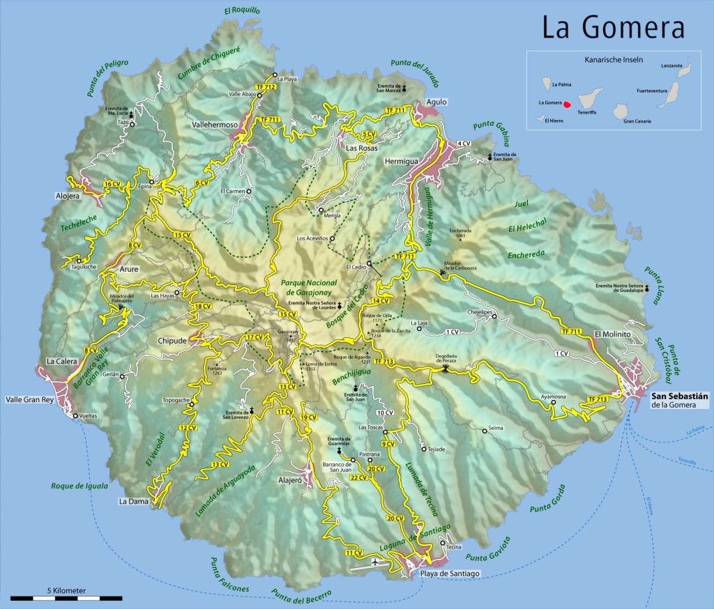 Karta La Gomera