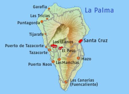 Karta La Palma