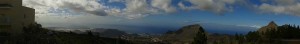 Panorama vy över södra Teneriffa