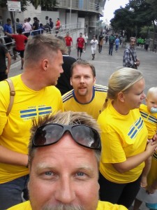 Svenska supportrar Spanien Sverige